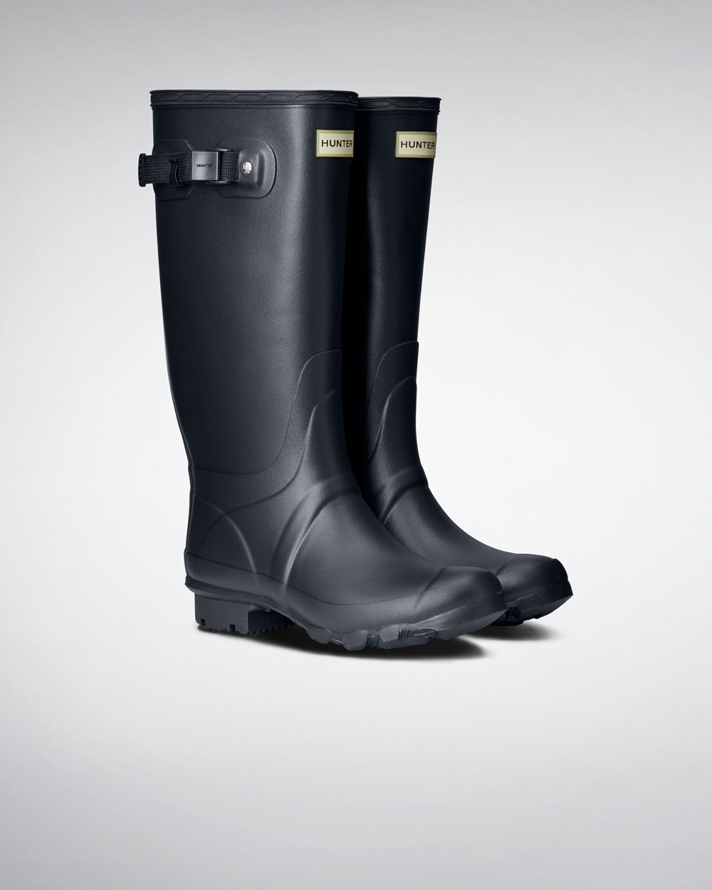 Women Hunter Huntress Leg | Wide Fit Rain Boots Navy | NZ-37964-ZEPJ